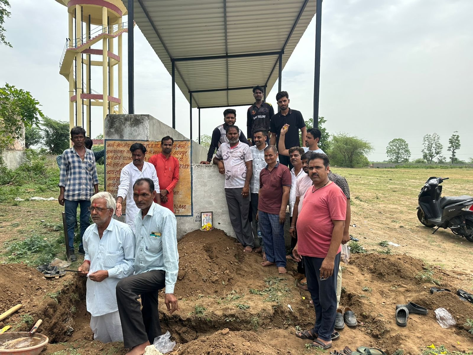 मावली की सालेरा कला पंचायत में महाराणा प्रताप की प्रतिमा स्थापना का भूमि पूजन सम्पन्न