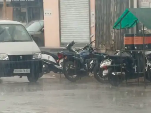 भीलवाड़ा में मौसम ने बदला मिजाज, तेज धूप के बाद आई राहत की बारिश