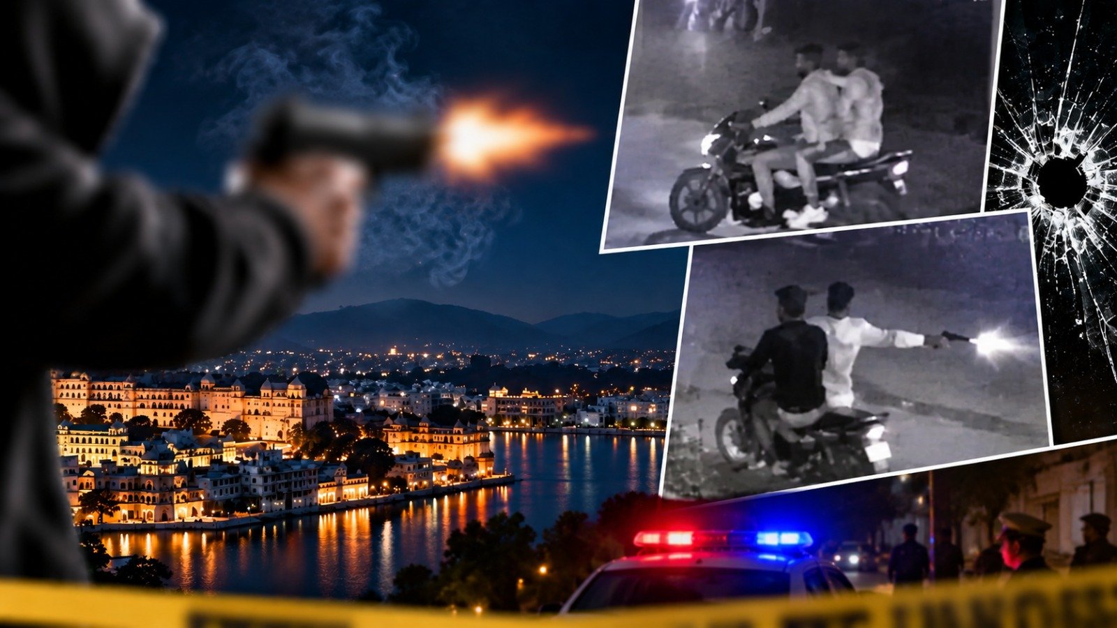 उदयपुर में 5 दिन में चौथी फायरिंग! अंबामाता में दो जगह चली गोलियां, CCTV में कैद हुए बाइक सवार